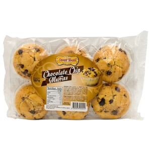 Sweet Tooth Muffins Chocolate Chip 6 Pieces 365G