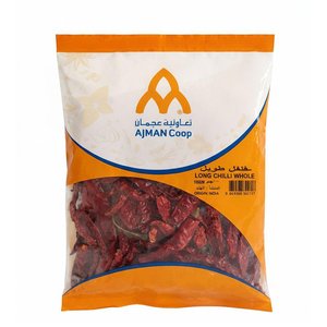 Ajman Coop Long Chilli Whole 100Gm