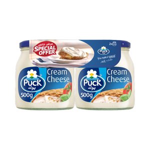 Puck Processed Spreadable Cheese Jar 500G X2 -20%P.Off