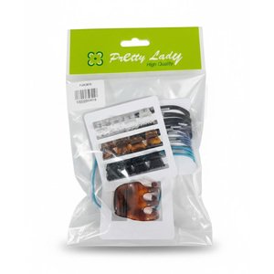 Pretty Lady Mini Claw + Big Claw Clips +Elastic