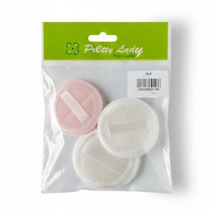 Pretty Lady Cotton Puff With Ribbon Medium Size *2