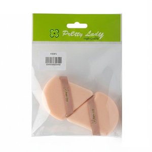 Pretty Lady Crystal Velvet Powder Puff 2Pcs