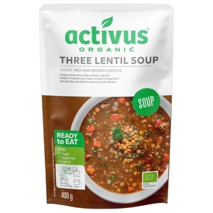 Activus Soup Three Lentil Organic 400G
