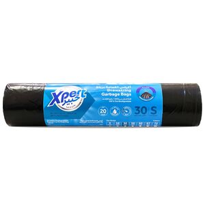 Xpert 30 Gallon Biodegradable Drawstring Garbage Bag Black 60 X 90 Cm 20 Bags