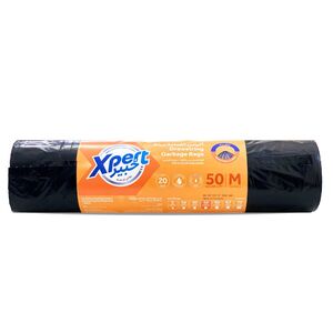Xpert 50 Gallon Biodegradable Drawstring Garbage Bag Black 75 X 103 Cm 20 Bags