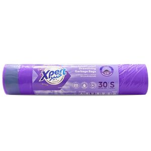 Xpert 30 Gallon Biodegradable Drawstring Garbage Bag Lavender 60 X 90 Cm 20 Bags