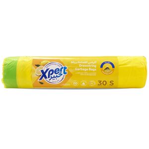 Xpert 30 Gallon Biodegradable Drawstring Garbage Bag Lemon Scented 60 X 90 Cm 20 Bags