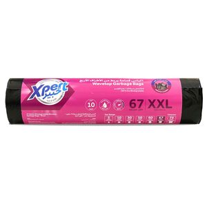 Xpert 67 Gallon Wavetop Garbage Bag 105 X 125 Cm 10 Bags