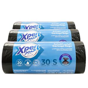 Xpert 30 Gallon Biodegradable Garbage Bag Black 3 X 60 X 90 Cm 20 Bags