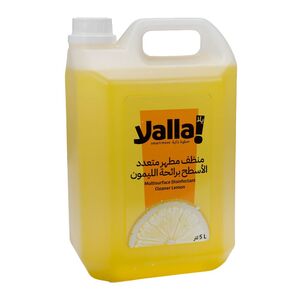 Yalla! Anti-Bacterial Multi-Purpose Multi-Surface Disinfectant Cleaner Lemon 5 L
