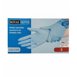 Royal Gloves	Disposable Gloves Nitrile Blue Small 100Pcs