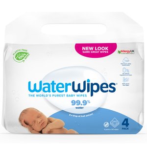 Waterwipes Baby Wipes 4X60's