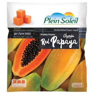 Plein Soleil Frozen Red Papaya Chunks 400G