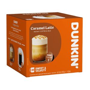 Dunkin Caramel Latte Coffee Capsules 10 Pcs 140 Gr