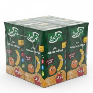 Al Rabie Multi Fruit Juice 120Ml Pack Of 6