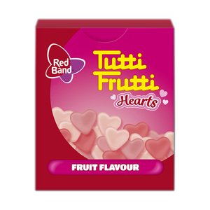 Red Band Tutti Frutti Hearts 18Gm