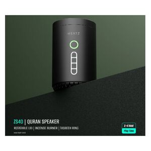 Heatz Quran Speaker Zs40 With Incense Burner And Bluetooth Led Light