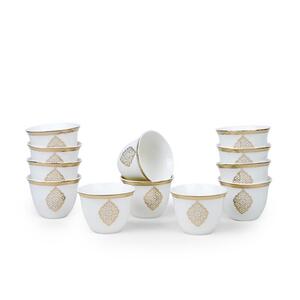 Zain Cawa Cup Gold 12Pcs 80Ml