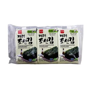 Wang Korea Seasoned Seaweed Jaerae Chosun 4 Gr X 3 Pcs