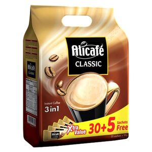 Alicafe Classic 3-In-1 Instant Coffee Mix 20 Gr 35 Sachets