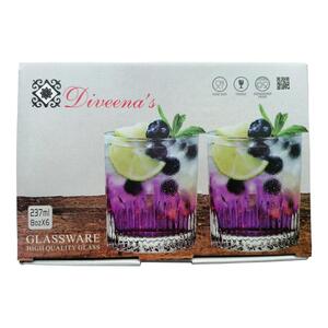 Diveenas Juice Glass 6Pc # Hw01847