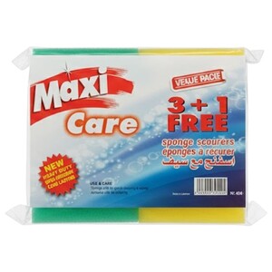Maxi Care Sponges Scourers 3+1 Free