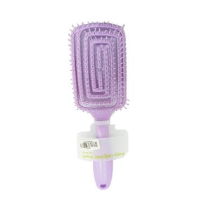 Pretty Lady Hair Brush Square Flexible Purple
