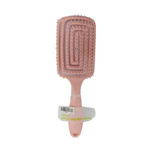 Pretty Lady Hair Brush Square Flexible Pink
