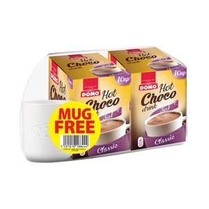 Domo Hot Chocolate Drink 3In1 X2 + Mug Free
