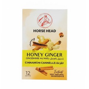 Horse Head Instant Honey Ginger&Cinnamon Powder 8G 12 Sachets
