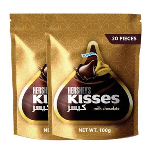 Hershey's Kisses Milk Chocolate 100 Gr Pack Of 2