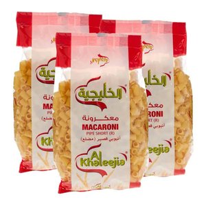 Al Khaleejia Pasta Pipe Short 3X400gm
