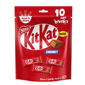 Kit Kat Chunky Choco Wafer Mini Bg 160Gm