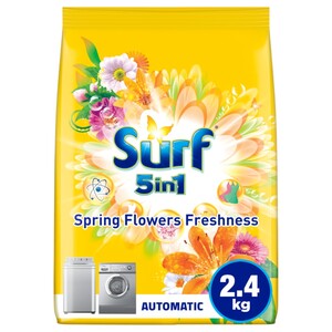 Surf Powder Laundry Detergent Spring Flowers Freshness 2.4Kg