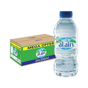 Al Ain Low Sodium Bottled Drinking Water 330 Ml Pack Of 24