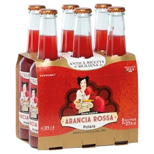 Polara Carbonated Drink Sicilian Red Orange 275Ml X6