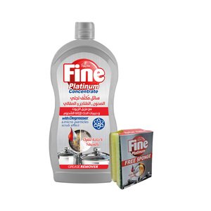 Fine Dishwashing Liquid Platinum 1.375G + Loofa Free