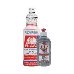 Flash Toilet Cleaner Germicidal 1L+Dw Platinum200ml Free
