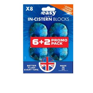 Easy-In-Cistern Block 8Pcs Lu Blue (Promo)