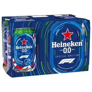 Heineken Premium Lager Beer 0.0 Alcohol Free 330Ml X6