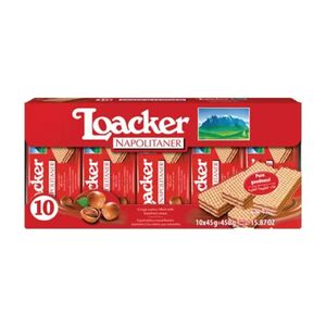 Loacker Napolitaner Wafer 45 Gr Pack Of 10