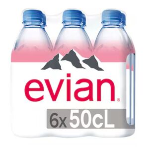 Evian Natural Mineral Water 500 Ml Pack Of 6