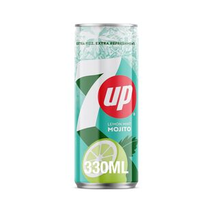 7Up Mojito Zero Sugar Lemon & Mint 330 Ml