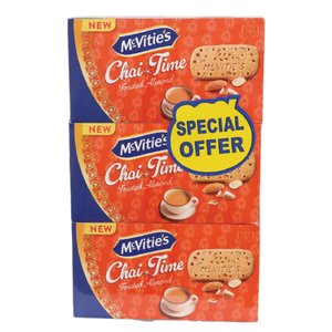 Mcvities Chai Time Almond Biscuit 2+1X100gm