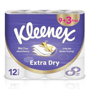 Kleenex Toilet Roll Extra Dry 9+3X140's