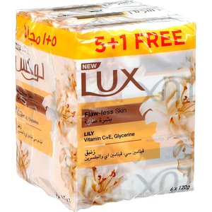 Lux Bar Soap Flawless Allure 5+1X120gm