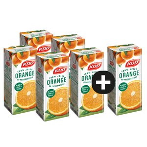 Kdd Orange Juice 5+1X180ml