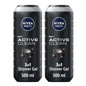 Nivea Men Active Clean Shower Gel 250 Ml Pack Of 2