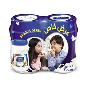Almarai Cream Cheese Blue Jar 500 Gr 2 Pcs Price Offer