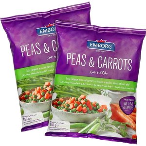 Emborg Frozen Peas & Carrot 2X450gm@20%